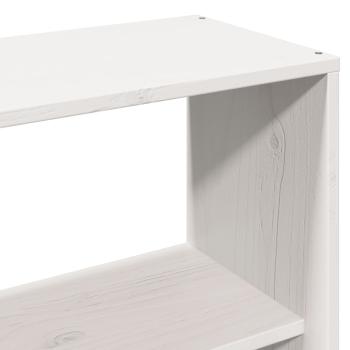 Kopfteil mit Stauraum Weiß 140 cm Massivholz Kiefer