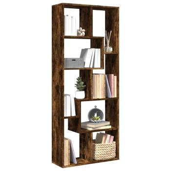 ARDEBO.de - Raumteiler-Bücherregal Räuchereiche 67x25x161,5cm Holzwerkstoff