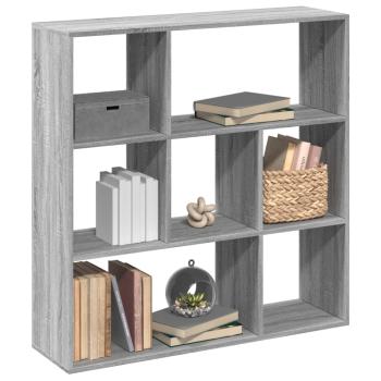 ARDEBO.de - Raumteiler-Bücherregal Grau Sonoma 102x29x103,5 cm