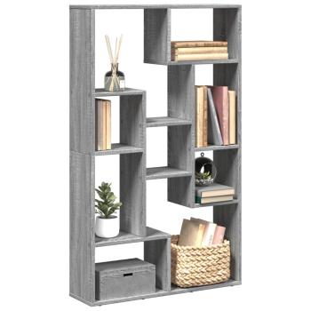 ARDEBO.de - Bücherregal Grau Sonoma 72x20x120 cm Holzwerkstoff