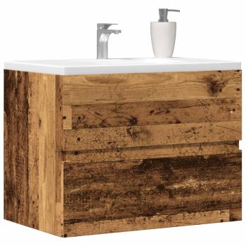 ARDEBO.de - Badschrank Altholz-Optik 60x38,5x45 cm Holzwerkstoff