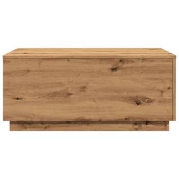 Couchtisch mit LED-Leuchten Artisan-Eiche 90x50x40 cm