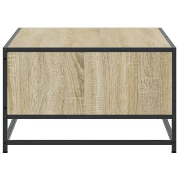 Couchtisch Sonoma-Eiche 100x57x35 cm Holzwerkstoff und Metall