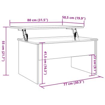 Couchtisch Altholz-Optik 80x50,5x41,5 cm Holzwerkstoff