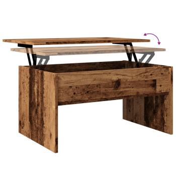 Couchtisch Altholz-Optik 80x50,5x41,5 cm Holzwerkstoff