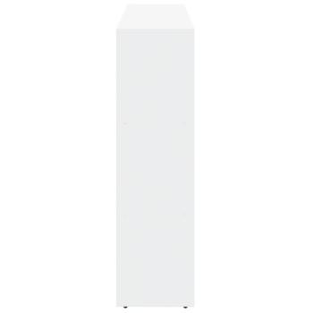 Raumteiler-Bücherregal 3 Stufen Weiß 137,5x29x103,5 cm