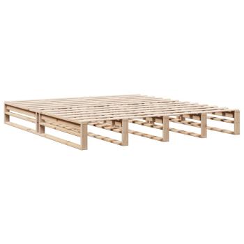 Massivholzbett mit Regal ohne Matratze 180x200 cm Kiefernholz