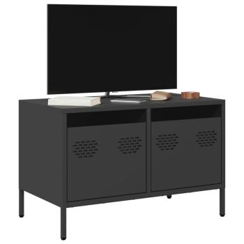 ARDEBO.de - TV-Schrank Schwarz 68x39x43,5 cm Kaltgewalzter Stahl