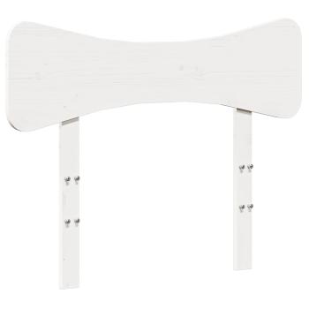 Massivholzbett ohne Matratze Weiß 90x190 cm Kiefernholz