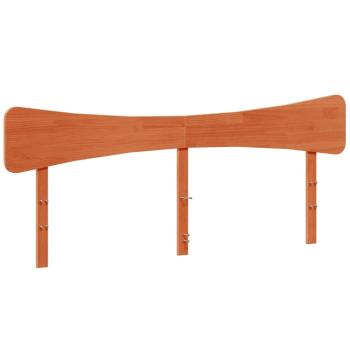 Massivholzbett ohne Matratze Wachsbraun 160x200 Kiefernholz