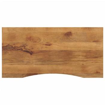 ARDEBO.de - Schreibtischplatte mit Aussparung 110x50x2,5cm Massivholz Mango