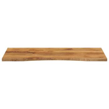 ARDEBO.de - Schreibtischplatte mit Aussparung 140x50x2,5cm Massivholz Mango