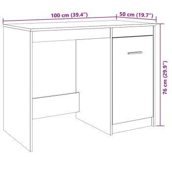 Schreibtisch Altholz-Optik 100x50x76 cm Holzwerkstoff