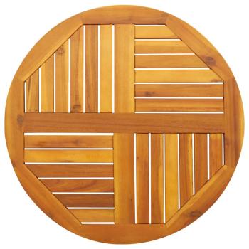 ARDEBO.de - Tischplatte Ø70x2 cm Rund Massivholz Akazie