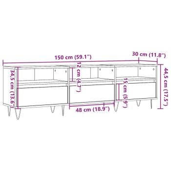 TV-Schrank Artisan-Eiche 150x30x44,5 cm Holzwerkstoff