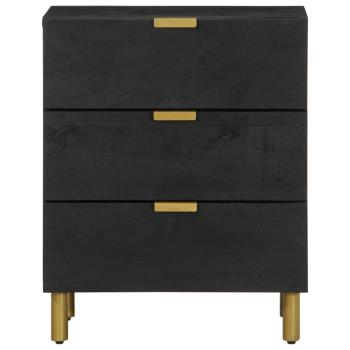Nachttisch Schwarz 50x33x62 cm Holzwerkstoff