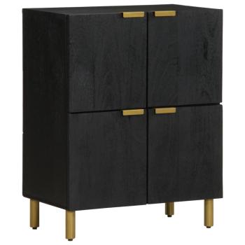 ARDEBO.de - Sideboard Schwarz 60x33x75 cm Holzwerkstoff