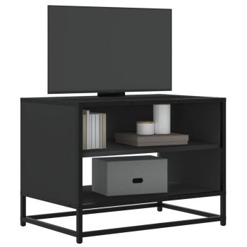 ARDEBO.de - TV-Schrank Schwarz 61x40x46 cm Holzwerkstoff und Metall
