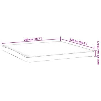 Matratzenschoner Weiß 200x220 cm Wasserdicht