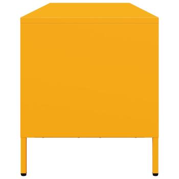 TV-Schrank Senfgelb 135x39x43,5 cm Kaltgewalzter Stahl