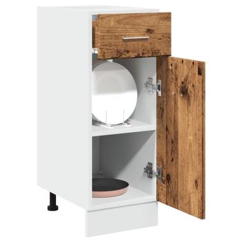 ARDEBO.de - Schubunterschrank Altholz-Optik 30x46x81,5 cm Holzwerkstoff
