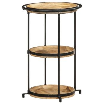 ARDEBO.de - Beistelltisch Ø55x83 cm Massivholz Mango