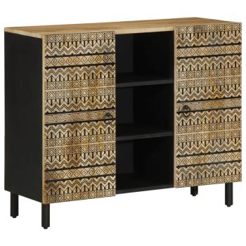 ARDEBO.de - Sideboard 90x33,5x75 cm Raues Mangoholz