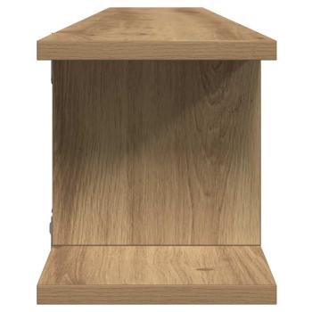 Wandregale 2 Stk. Artisan-Eiche 105x18x20 cm Holzwerkstoff