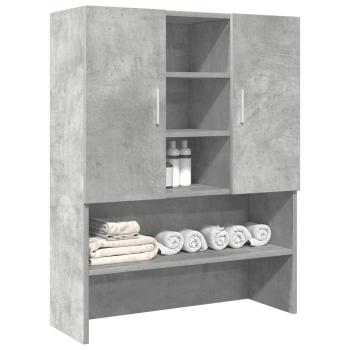ARDEBO.de - Waschmaschinenschrank Betongrau 70,5x25,5x90 cm