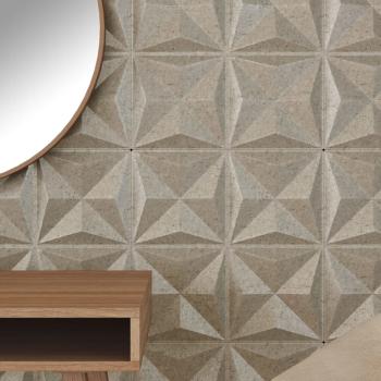 Wandpaneele 24 Stk. Beton 50x50 cm XPS 6 m² Origami