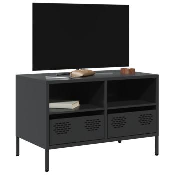 ARDEBO.de - TV-Schrank Schwarz 68x39x43,5 cm Kaltgewalzter Stahl