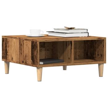 ARDEBO.de - Couchtisch Altholz-Optik 60x60x30 cm Holzwerkstoff