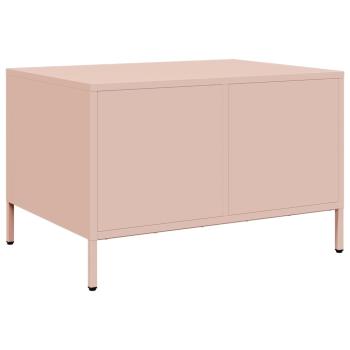 TV-Schrank Rosa 68x50x43,5 cm Kaltgewalzter Stahl