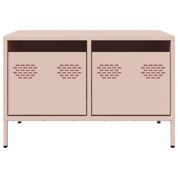 TV-Schrank Rosa 68x50x43,5 cm Kaltgewalzter Stahl