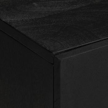 2-tlg. Badmöbel-Set Schwarz Holzwerkstoff