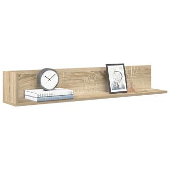 ARDEBO.de - Wandregale 2 Stk. Sonoma-Eiche 100x16,5x16,5 cm Holzwerkstoff