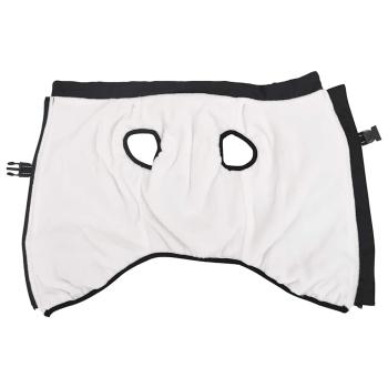 Hundemantel mit Geschirr Wasserdicht Reflektierend Schwarz 4XL