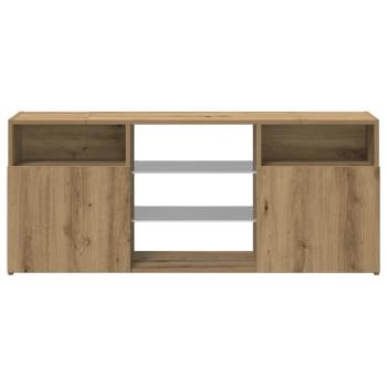 TV-Schrank mit LED-Leuchten Artisan-Eiche 120x30x50 cm