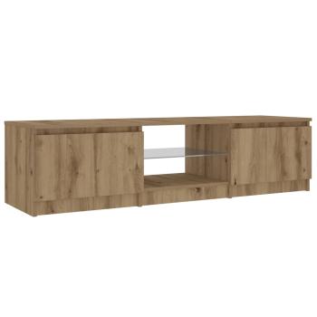 TV-Schrank mit LED-Leuchten Artisan-Eiche 140x40x35,5 cm
