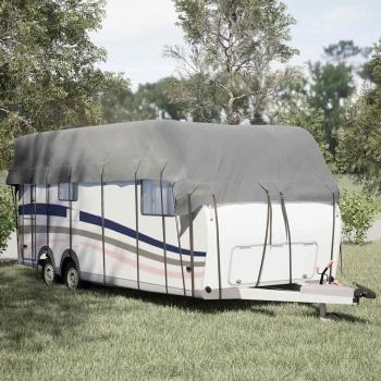 ARDEBO.de - Dachplane für Wohnwagen Grau 700x300 cm Vliesstoff