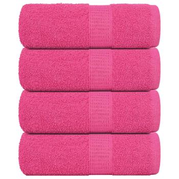 ARDEBO.de - Gästetücher 4 Stk. Rosa 30x50 cm 360 g/m² 100% Baumwolle