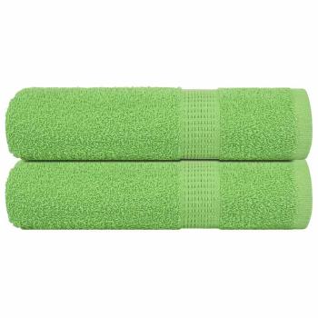 ARDEBO.de - Duschtücher 2 Stk Apfelgrün 70x140cm 360 g/m² 100% Baumwolle