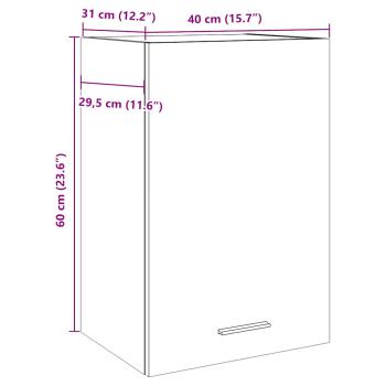 Hängeschrank Artisan-Eiche 40x31x60 cm Holzwerkstoff