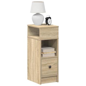 ARDEBO.de - Nachttische 2 Stk. mit Schublade Sonoma-Eiche 25x31x66 cm