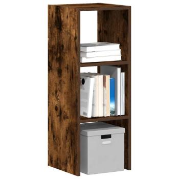 ARDEBO.de - Bücherregal Stapelbar Räuchereiche 30x30x80 cm Holzwerkstoff
