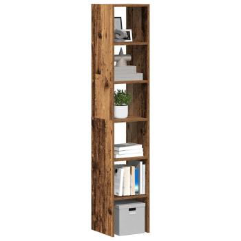 ARDEBO.de - Bücherregale 2 Stk. Stapelbar Altholz-Optik 30x30x80 cm