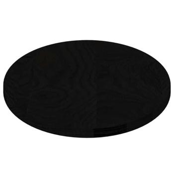 Tischplatte Dunkelbraun 80x40x2 cm Massivholz Eiche Oval
