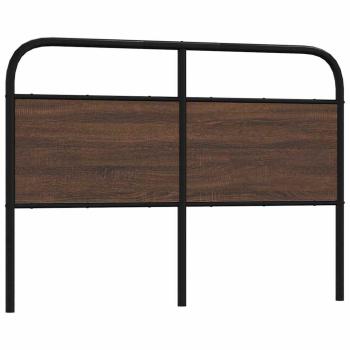 ARDEBO.de - Kopfteil Braun Eichen-Optik 120 cm Stahl und Holzwerkstoff