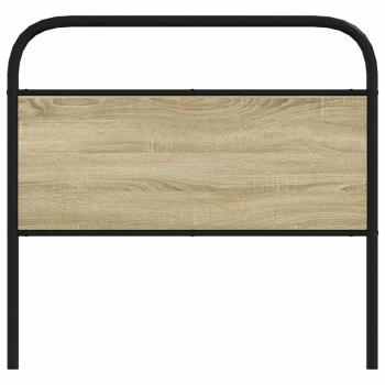 Kopfteil Sonoma-Eiche 107 cm Stahl und Holzwerkstoff