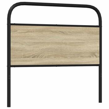 Kopfteil Sonoma-Eiche 107 cm Stahl und Holzwerkstoff